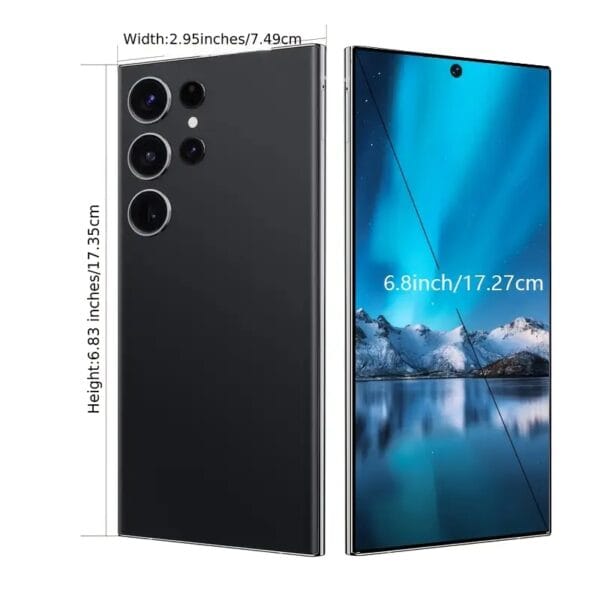 Globally unlocked 6GB+128GB smartphone with Android 12, 6.8-inch display, Dual SIM dual standby, built-in stylus, 5800mAh battery, 16MP+50MP camera, fast charging, lag-free gaming experience, facial recognition unlocking