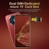 New Unlocked Dual SIM 5G Smartphone, 7.3-inch HD Screen, 8GB+256GB Storage, Android 13 System, 5800mAh Large Battery, Face Recognition Unlock, Premium Quality Appearance, Stylish and Novel Design