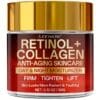 product-fancy-36dd2a9c-6935-4324-a6e1-6443b3b52679 Retinol Collagen Cream That Hydrates, Tightens, And Lifts Drooping Skin, Enhances Elasticity, Balances Skin Tone, Includes Hyaluronic Acid, Vitamin C, And Peptides, Giving The Skin a Youthful And Radiant Appearance, Appropriate for All Skin Types.