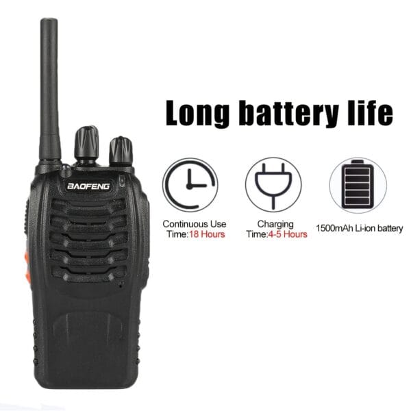 2pcs Handheld Two-Way Radio for Adults, with LED Indicators And Integrated Antenna, Ideal for Hiking, Biking, And Climbing