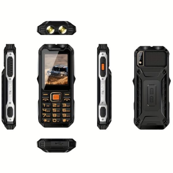 CUTEEY Q8, 32Mb+32Mb|3000mAh|2 SIM|80000 pixels| Senior mobile phone for Seniors, 2.4 Inch 2G Unlock Classic Cell Phone, Long term standby button phone, with support Bluetooth, MP3, MP4, Flashlight, Black