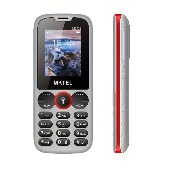 MKTEL M2023 Feature Phone with 1.77" Display, 800mAh Battery, Dual SIM & Standby, FM Radio, MP3/MP4, Camera, Flashlight - 10-Language Support, USB Rechargeable, Compact Design for Basic Communication, Multifunctional Device, Durable Phone Case