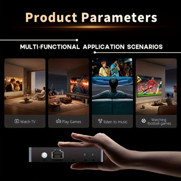 product-fancy-3981cf3b-e1d4-496d-bc08-38277a2448be 88 MINI 14 TV Android 14 TV Box | 4K@60Hz HDR 8K Video Decoding | RK3518 Quad Core + Mali GPU | 2GB RAM+16GB ROM, US Power Plug | Dual Band WiFi 6 & BT 5.0 | Expandable to 64GB | HD 2.0b | Multi-Language Infrared Voice Remote Control | Portable for Home/Gaming/Travel