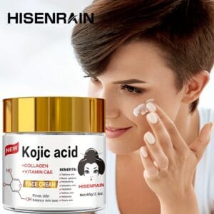 SUYARUN Kojic Acid+Vc Brightening Cream Rich in Retinol+Collagen+Plant Lipids to Lighten & Firm The Face, Evenly Lightens The Complexion, Controls Oil And Water Retention, Suitable for Both Men And Women. Reduce The Look of (Or Appearance Of) Dark Spots, Discoloration.