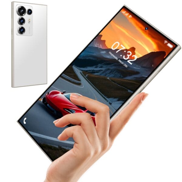 Unlocked Large-Screen Smart Phone, All-New Global Android 5G Phone, Featuring a 7.3-Inch Extra-Large HD Display, 8GB + 256GB Storage, 5800Mah High-Capacity Battery, 16MP + 24MP Cameras, Android 13 System with an 8-Core Processor.