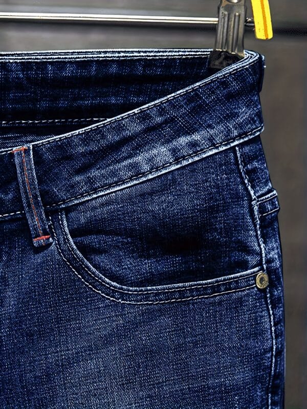 product-fancy-42466934-cdb8-4a24-9af4-872de2f7fb17 Men'S Distressed Faux Denim Faux Denim - Trendy Ripped Design, Comfortable Regular Fit, All-Season Casual Wear, Classic Blue Washed Style with Functional Pockets, Versatile for Everyday Fashion, Casual Faux Denim Wear | Trendy Ripped Faux Denim | Authentic Look