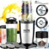 Juice Cup 12pcs Set, 350 Watts, Includes 1 Base, 2 Cutter Heads, 4 Cups of Different Sizes, 2 Cups Rings, 1 Tumbler Lid And Two Regular Cup Lids; Bpa-Free, Press Technology Operation, Suitable for Grinding, Mixing, Juice, Milkshake Making And Ice