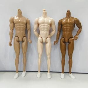 product-fancy-49b1ad0b-6fcf-45ca-bd1e-cf28c5c8ce14 1pc Human Body Model Doll Accessory - Muscular Man. He Has a Clear And Full Chest Muscle Outline, Showcasing The Beauty of Male Strength. The Plain Body Is 31Cm Tall And Available in Three Colors. It Can Be Used As a Figure, Doll, Or Decorative Item; a Birthday Gift Or Present, Doll Shoes