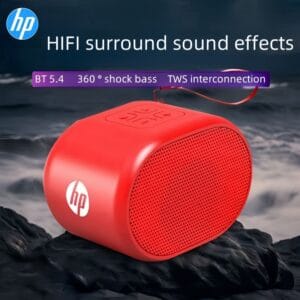 HP TWS Wireless Wireless Speaker, Portable And Multifunctional Multimedia Device, Supports USB Flash Drives And Memory Cards, Features a Subwoofer, Outdoor Stereo Sound, True Dual Sound, Compatible with Apple And Android Smartphones And Other Electronic Devices for Music Listening During Sports.