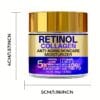 YCB Retinol Collagen Moisturizing Cream 60g/2.12oz - Face Cream with Hyaluronic Acid, Vitamin E, Shea Butter & Caffeine - Firms, Lifts Sagging Light Beige, Improves Elasticity, Even Light Beige, All Light Beige Types, Elegant Packaging, Advanced Skincare Formula