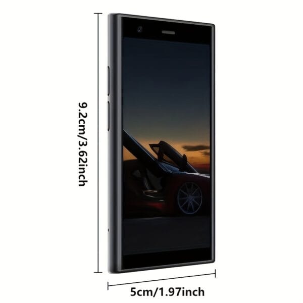 Mini Smartphone, 3G Unlocked Tiny Youngsters Phone, 7.62cm HD Screen, GPS, Pocket Youngsters Phone, Creative Gift for Youngsters, Student Phone, Backup Phone, Android Small Phone, Black