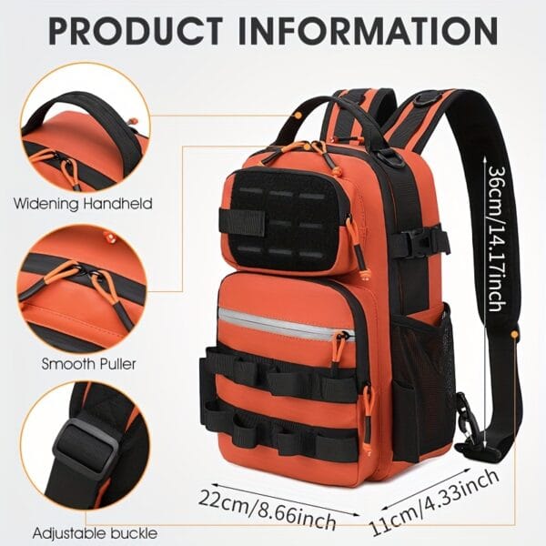 Multifunctional Outdoor Backpack with Large Capacity, Travel Backpack that Can Be Used as a Single or Double Shoulder Bag, Hiking Backpack