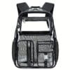 Transparent Boys' Backpack TPU Student Large Capacity Commuter Laptop Bag for Venue Security Check, for Teenager