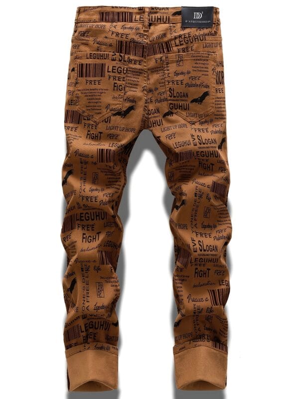 Men's Washed Slim Fit Straight Denim Jeans