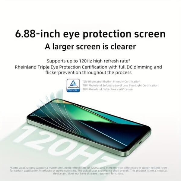 Xiaomi Redmi 14C 6.88-Inch Eye-Protecting Large Screen, 120Hz High-Definition Screen, 50Megapixel AI Dual-Camera, 13Megapixel HD Main Camera, Large 5160mAh Battery, Side Fingerprint Unlocking, No NFC Support, Charger Not Included Asian version+OTA