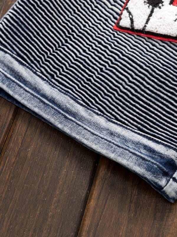 Men's Vintage Streetwear Jeans - Distressed denim with R, Belt Loop Pocket - Skinny Fit (Machine Washable) - Urban Casual Shorts for Concerts, Parties, Casual Attire - Non-See-Through Fabric, Concert Attire, Patchwork Design, Durable Stitching, Fashionforward Men