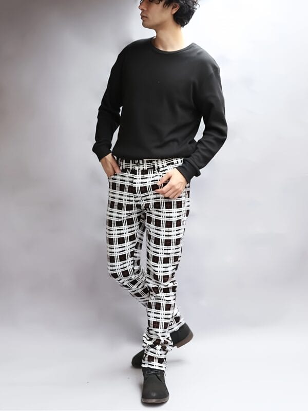 Men'S Slim-Fit Stretch Denim Jeans - Light Blue Mid-Rise Casual Pants with Classic Plaid Pattern, Comfortable & Durable Fabric for Casual Attire, Everyday Jeans | Slim Fit Denim | Stretch Denim