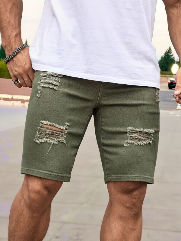 product-fancy-659caa48-68d5-4e9c-8c60-d03868bd5dd7 Denim Shorts in Army Green