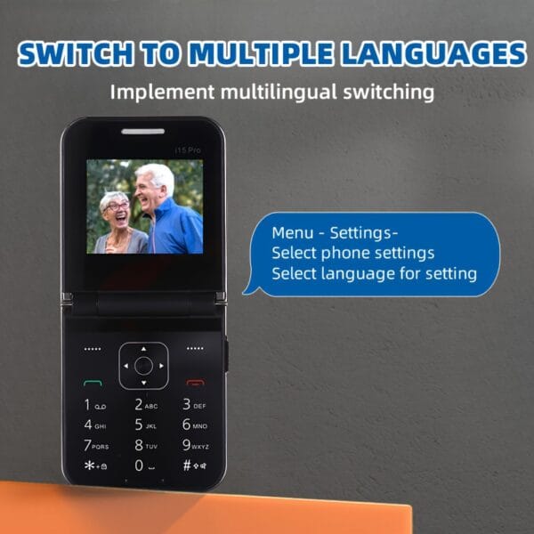 New 2G Foldable Phone Dual SIM Dual Standby, Call, SMS, Music