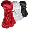 3pcs/set Stretchy Satin Head Scarf Set - Durag Turbans & Beanies - Luxuriously Soft, Versatile Style For Men