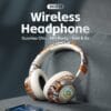15-Hour Battery Life, Wireless Over-Ear Headphones with Lithium Battery - Low-Power Operation, Ideal for Gaming & Music, Outdoor Use, Push Button Control, Volume Control, No Charging Case, Gaming Headphones|Graffiti Design Headphones|Pushbutton Control Headphones