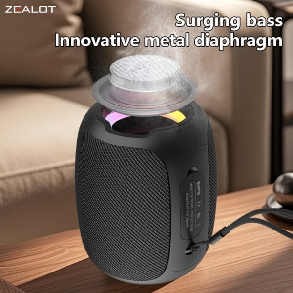 ZEALOT S53 Wireless Speakers, Wireless Speaker, Dual Pairing, 3600mAh Battery, 24 Hours Playtime Loud Stereo, Booming Bass, Charging Cable, Connect with Mobile Phone/Tablet/TV