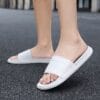 Comfortable 30mm Thick Sole Slippers - Lightweight Quick-Dry Bathroom and Home Shoes with Non-Slip Textured Sole, Cushioned Footbed - Soft EVA Slippers for Men and Women Indoor/Outdoor Use - Easy to Clean Design, Durable Non-Slip, Geometric Pattern, Comfortable Footwear, Unisex Office Workers