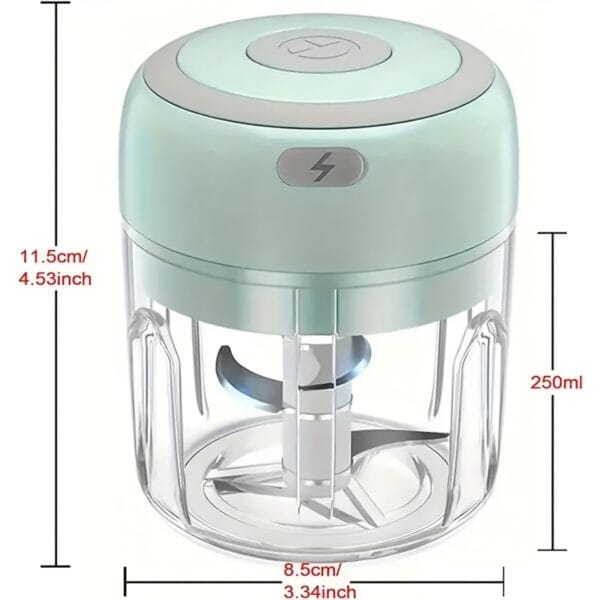 Wireless Portable Mini Food Blender, Chopper, Grinder with USB Charging - Electric Mixer and Food Processor for Kitchen Use, Compact Design for Easy Storage, Perfect for On-the-Go Meals, Kitchen Appliance, Modern Kitchenware, Durable Kitchen Tool