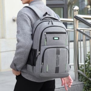 Men'S Large Capacity Backpack - Durable, Trendy Business & Travel Bag with Multiple Compartments, Adjustable Straps, and Secure Zipper Pockets for Daily Commute, Work, or School, Backpack for Travel, Commuter Bag, Sleek Design, Sturdy Construction