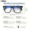LIFEBEE New Unisex Smart Wireless Glasses, Multifunctional Glasses, Wireless Calls, Music Playback, Outdoor Sports Headphones, Long Battery Life