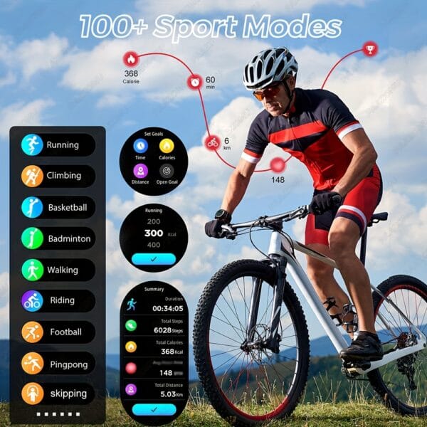 2024 New 3 in 1 Smart Watch with Earbuds, 1.46-inch HD Screen, Call Answering/Speaker, USB Charging, ABS Body, Synthetic Rubber Strap, Wireless, Rechargeable Lithium Battery-Polymer, for iOS & Android, Long Time Standby, Sports Fitness Tracker, IPX7, Call Answering Function, Wireless Calls, IPX8 Rating, Smart Watch for Android Phone