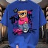 product-fancy-786ffa33-e1cb-4ba7-9913-eb073c455dc0 Men'S Trendy T-Shirt with Cute Bear Print, Casual Loose Short Sleeve Tee for Daily Wear, Outdoor Activities & Shopping Gatherings, Soft Polyester