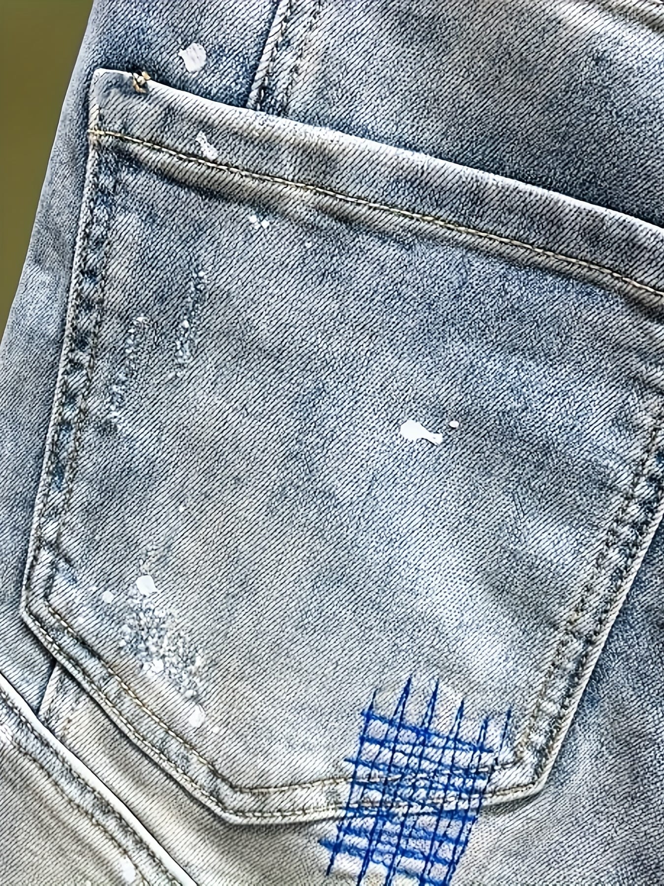 Men's Vintage Distressed Jeans Shorts - Non-Stretch Denim-like Casual Pants with Relaxed Fit, Machine Washable Everyday Streetwear for Concerts, Outings & Lounge - Men's Fashion Bottoms, Concert Outfit, Trendy Design, Durable Fabric, Young Adults