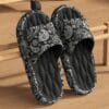 product-fancy-7e539b49-c53d-4f32-becf-f48a5fcfa1da Men'S Large Size Indoor Random Print Casual Slippers, Non-Slip Shower Slip-On Open-Toe Slippers for Outdoor Beach Wear, Couple Slippers