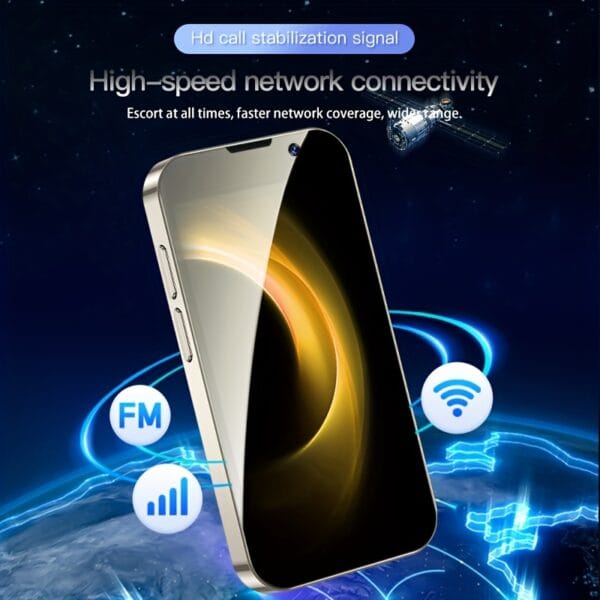 XS18 Pro Mini Smartphone 3, 0" Compact Phone with Face Recognition, 2GB RAM/16GB ROM, 3G Network, Battery, USB-C Charging, Android 9, 0, Pink, Small Phone, Everyday Phone, Sleek Phone, Durable Phone