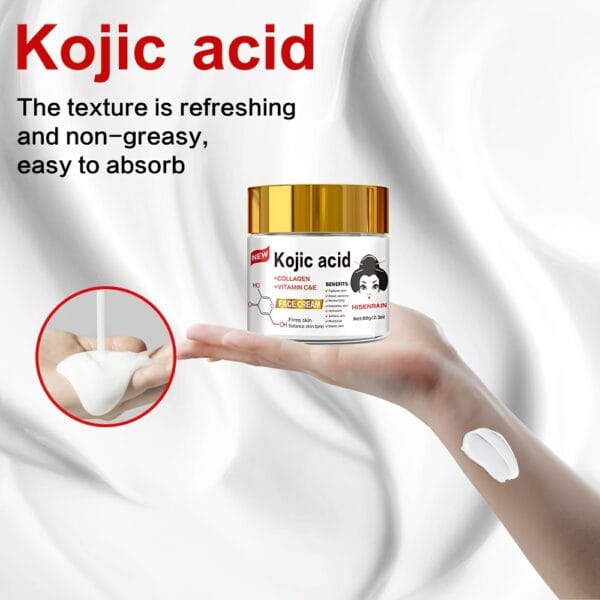 SUYARUN Kojic Acid+Vc Brightening Cream Rich in Retinol+Collagen+Plant Lipids to Lighten & Firm The Face, Evenly Lightens The Complexion, Controls Oil And Water Retention, Suitable for Both Men And Women. Reduce The Look of (Or Appearance Of) Dark Spots, Discoloration.