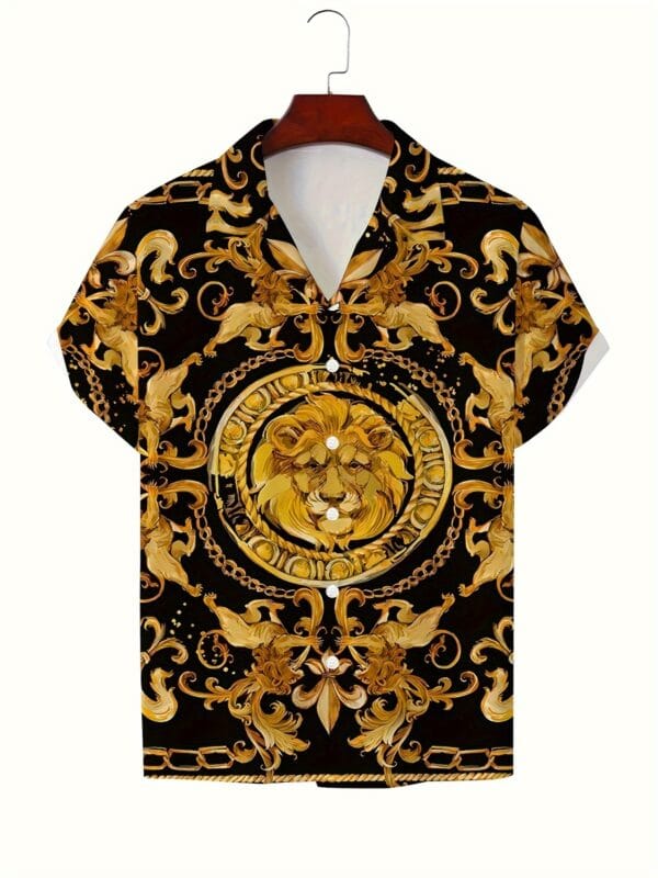 product-fancy-83b62b64-aeb4-4e49-a40f-285646ae6e1a Summer Novelty 3D Print Men'S Floral Trendy Digital Print Shirts for Comfortable Casual Wear.