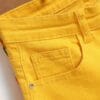 product-fancy-893c8665-fdba-47f6-b007-1da34abed9c1 Spring-Summer New Fashion Trend Men's Straight-Leg Stretch Denim Shorts, Yellow Casual Pants