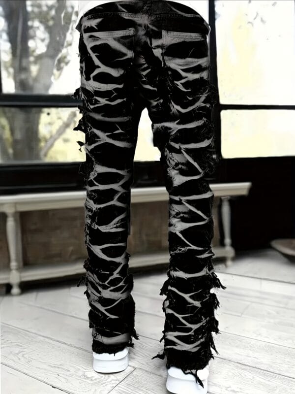 product-fancy-896b414c-797a-4ba4-bb4b-dd5da12f5736 Men's Fashion Creative Tassel Painted Street Style Jeans