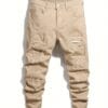 product-fancy-89b33c6e-9542-4ff7-aacc-dd1e2b55f269 Men's Fashion Distressed Patchwork Khaki Stretch Jeans