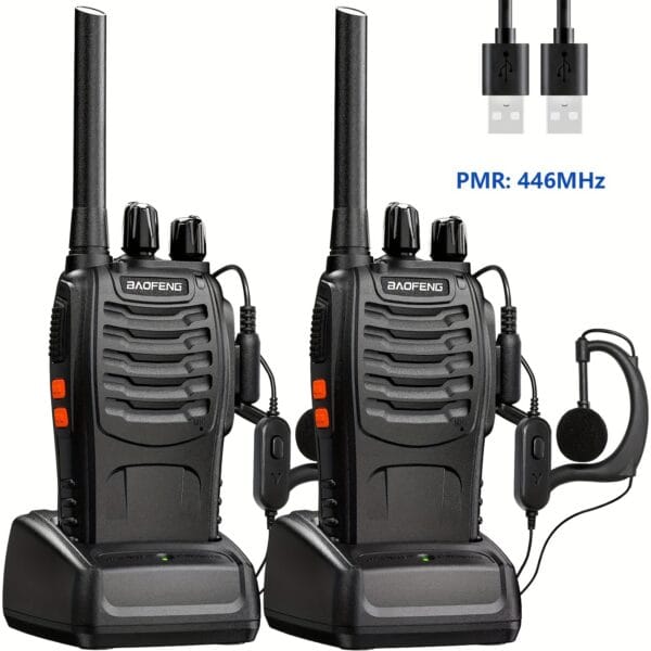 2pcs Handheld Two-Way Radio for Adults, with LED Indicators And Integrated Antenna, Ideal for Hiking, Biking, And Climbing