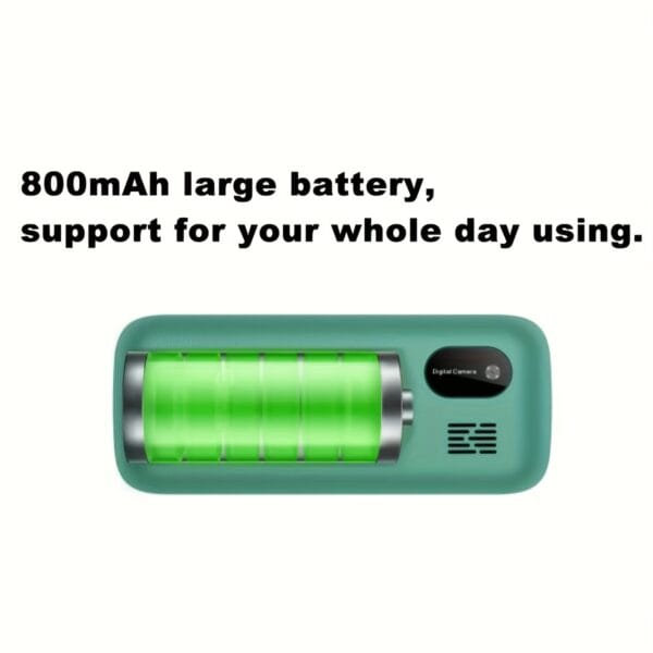 MKTEL M2023 Feature Phone with 1.77" Display, 800mAh Battery, Dual SIM & Standby, FM Radio, MP3/MP4, Camera, Flashlight - 10-Language Support, USB Rechargeable, Compact Design for Basic Communication, Multifunctional Device, Durable Phone Case