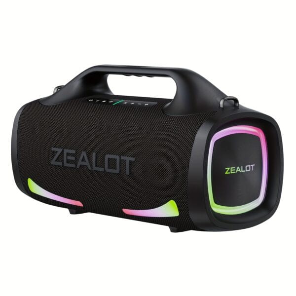 ZEALOT S79 Wireless Speakers, Outdoor Portable Subwoofer Speaker, IPX 5, Wireless Speaker, Dual Pairing, Long Battery Life, 36Hours Playtime Loud Stereo, Booming Bass. Charging Cable, Connect with Mobile Phone/Tablet/TV. for Home, Car, Outdoor, Camping, PartyBox.