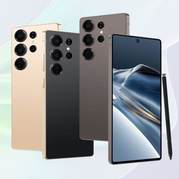 2025 New Unlocked Smartphone with 12GB RAM +512GB ROM, Android 14, 7.3" HD+ Display, Dual SIM, Cellphone with Stylus Pen, 32MP+64MP cameras, Face unlocked, Suitable for Holiday Gifts