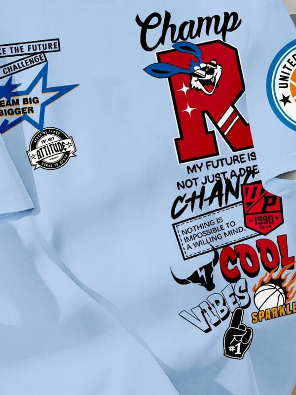 Men'S Fashion Graphic Print T-Shirt - "R" Letter Design with Basketball, Stars And Slogan, Casual Crew Neck, Short Sleeves, Summer Style, Polyester Blend, Everyday T-Shirt | Fashionable Casual Style | Machine Washable 1. Youth Casual Crew Neck T-Shirt, 100% Polyester Knit Fabric, Geometric Pattern, Loose Fit, Summer Graffiti Design Top, White, Sport