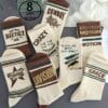 4/8 Pairs Retro Letter Print Casual Socks for Men & Women - Mid-Calf Athletic Socks with Bold Graphic Design, Breathable Polyester, Hand Wash/Dry Clean, Vintage Style for Casual Attire, Socks, Everyday Footwear, Stylish Lettering, Durable Socks, Comfortable Sock Material, Everyday Essentials, Sporty Look, Soft Sock Material, Unisex Socks, Casual Wearers