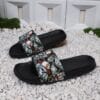 Unisex Black Slip-On Slippers with Skull & Money Print - Lightweight EVA Indoor/Outdoor Casual Shoes for Men & Women, All-Season Comfortable Beach Sandals, Summer Footwear, Adventurous Style, Breathable Fabric Lining, Indoor Footwear, Trendy Footwear, Durable Sandals, Slipresistant Footwear, Home Footwear