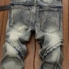 Men'S Skinny Faux Denim - Stretch Slim Fit Streetwear Pants, All-Season Skinny Leg Faux Denim for Urban Fashion, Casual & Formal Outfits - Non-See-Through Fabric, Street Style, Distressed Details, Quality Stitching, Stylish Trousers, Young Adults, Formal Attire, Modern Streetwear, Durable Stitching, Versatile Trousers, Young Men