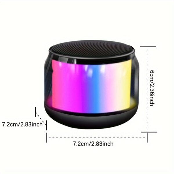 SHOWSONG Portable Wireless Speaker - 5W High-Power TWS Outdoor Stereo with RGB Lighting, Dual Pairing, Long-Lasting Rechargeable Polymer Battery, 6 Hours Playtime, USB-C Charging, Bass Boost, for Smartphones/Tablets/TVs, Perfect for Home, Car, and Camping, Car Audio System | Portable Speaker | Wireless Speaker