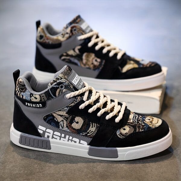 Fashionable High-Top Sneakers: Perfect for Outdoor Adventures - Men'S And Women'S Sizes Available